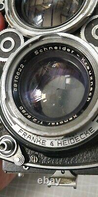 Rolleiflex 2.8f 80mm Camera Schneider Kreuznach Spare or repairs