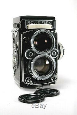 Rolleiflex 2.8f w Carl Zeiss Planar 80mm f2.8 Boxed w Leather Case-Exc+++