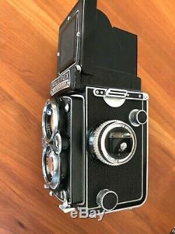 Rolleiflex 3.5-E Twin Lens Reflex Film Camera with Zeiss 75mm f3.5 Planar Lens