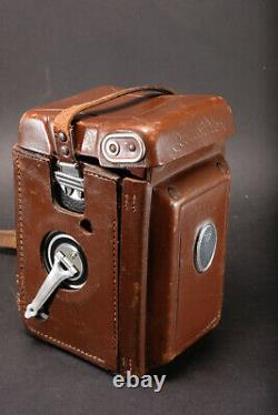 Rolleiflex 3.5E Zeiss Planar 75mm Leather case and strap-Please read description