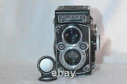 Rolleiflex 3.5F Cross Coupled Planar with Cap TLR Film Camera