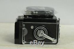 Rolleiflex 3.5F Xenotar TLR Film Camera with Cap, New Strap & Meter