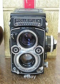 Rolleiflex 3.5F Zeiss Planar Model 3 TLR 6x6 Rollei Camera + Case Rare Boxed