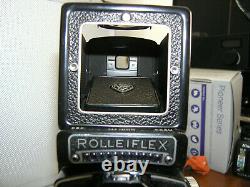 Rolleiflex 3.5F with Zeiss Planar with built in meter, cap, and case