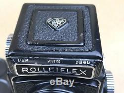 Rolleiflex 4x4 Black 1963 Post War Baby Rollei TLR with Xenar 60mm 3.5 Lens