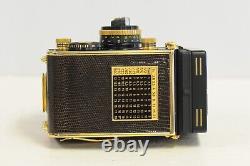 Rolleiflex Gold/Aurum 2.8F Xenotar with Cap, Strap, Display Case & Box