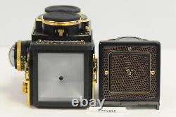 Rolleiflex Gold/Aurum 2.8F Xenotar with Cap, Strap, Display Case & Box