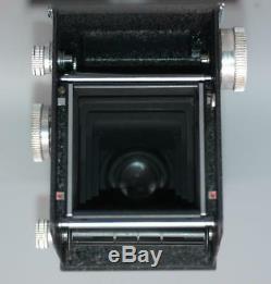 Rolleiflex Rolleicord Vb TLR White Face 75mm f3.5 Xenar lens w case Cla'd Ex++