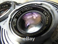 Rolleiflex T 75mm f/3.5 Tessar Grey TLR 6x6 Film Camera