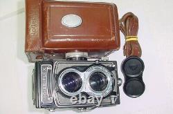 Rolleiflex T Model K8 T1 120 Film TLR 6x6 Camera Carl Zeiss 75/3.5 Tessar Lens