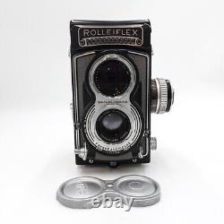 Rolleiflex T TLR 120 Medium Format Film Grey Camera & Tessar 75mm f/3.5 Lens