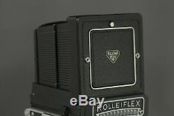 Rolleiflex White Face 3.5F 12x24 Xenotar TLR Film Camera with Cap & Meter