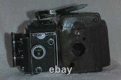 Rolleiflex Wide 12x24 with Cap, Case, Strap and Meter TLR Film Camera