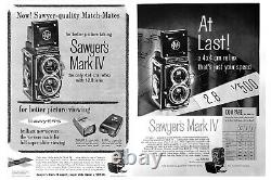 Sawyers Mark IV 127 film 4x4 TLR camera (c. 1959) A Miniature Rolleiflex 2.8