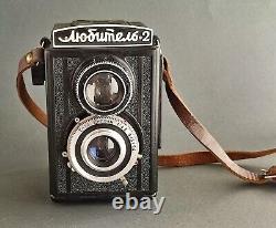 TLR Film Camera Lubitel 2 Lens with75mm f4.5 6x6 cm Lomography USSR LOMO SERVICED