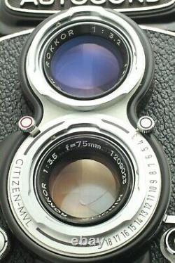 TOP MINT Minolta AUTOCORD III Rokkor 75mm f3.5 TLR Film Camera From JAPAN #885