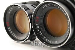 UNUSED MAMIYA C330 Pro S Sekor DS 105mm + 135mm Blue Dot Lens From JAPAN #854