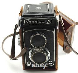 Vintage 1950's Yashica A Medium Format Film Camera TLR 80mm with Matching Case