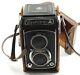 Vintage 1950's Yashica A Medium Format Film Camera TLR 80mm with Matching Case