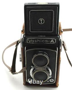 Vintage 1950's Yashica A Medium Format Film Camera TLR 80mm with Matching Case