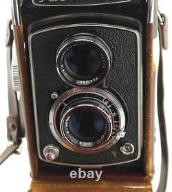 Vintage 1950's Yashica A Medium Format Film Camera TLR 80mm with Matching Case