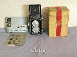 Vintage ROLLEICORD Twin Lens TLR 120 Film Camera In Original Box with Books