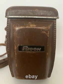 Vintage Ricoh Diacord Medium Format camera and leather case