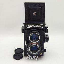 Vintage Seagull 4B-1 120 Film TLR Camera with 75mm F3.5 Haiou SA-99 Lenses READ