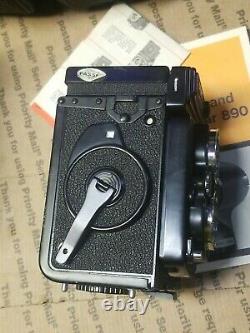 Vintage Yashica Mat 124G Medium Format TLR Film Camera Plus Honeywell Flash