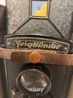 Voigtlander Brillant 1930s Medium Format TLR 120 Film Camera With Case