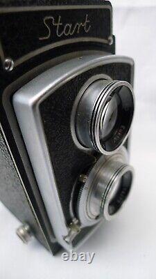 WZFO TLR Medium Format Film Camera START 6x6 EUKTAR F1.4 /75mm with Leather Case