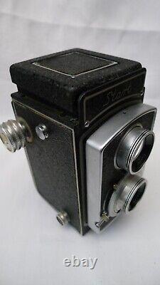 WZFO TLR Medium Format Film Camera START 6x6 EUKTAR F1.4 /75mm with Leather Case