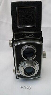 WZFO TLR Medium Format Film Camera START 6x6 EUKTAR F1.4 /75mm with Leather Case