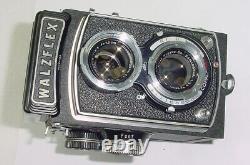 Walzflex 6x6 120 Film TLR Medium Format Camera Kogaku 75/3.5 Lens Excellent