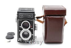 White Face MINT with Case Rolleicord Vb Type 2 TLR Film Camera Xenar 75mm JAPAN
