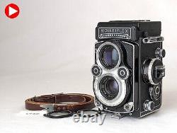 White Face N MINT with Strap Rolleiflex 3.5F TLR Film Camera Xenotar From JAPAN