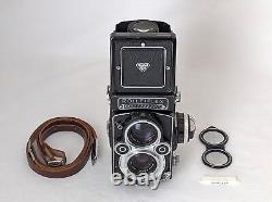 White Face N MINT with Strap Rolleiflex 3.5F TLR Film Camera Xenotar From JAPAN