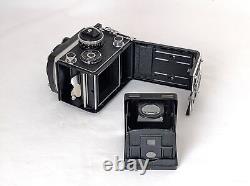 White Face N MINT with Strap Rolleiflex 3.5F TLR Film Camera Xenotar From JAPAN