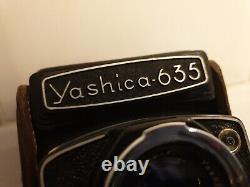 Yashica 635 TLR with Yashicor 80mm f3.5 + case