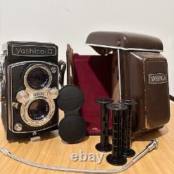 Yashica-D 120 TLR Medium Format FilmCamera with Case and Original Accessories