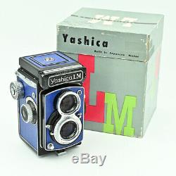 Yashica LM Twin Lens TLR 120 6x6 Film Camera. Electric Blue. Boxed
