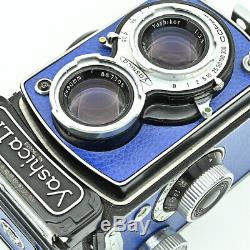 Yashica LM Twin Lens TLR 120 6x6 Film Camera. Electric Blue. Boxed
