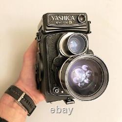 Yashica MAT 124G + wide and telephoto lenses + cases meter works