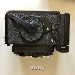 Yashica MAT 124G + wide and telephoto lenses + cases meter works