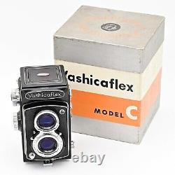 YashicaFlex Model C Twin Lens Reflex TLR 120 6x6 Film Camera MINT IN BOX