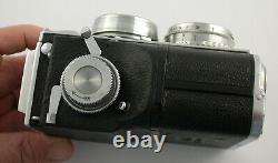 ZEISS IKON Contaflex TLR Sonnar 2/50 5cm 50 F2 case strap cap fine condition