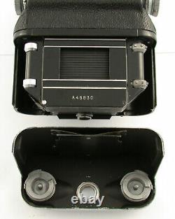 ZEISS IKON Contaflex TLR Sonnar 2/50 5cm 50 F2 case strap cap fine condition